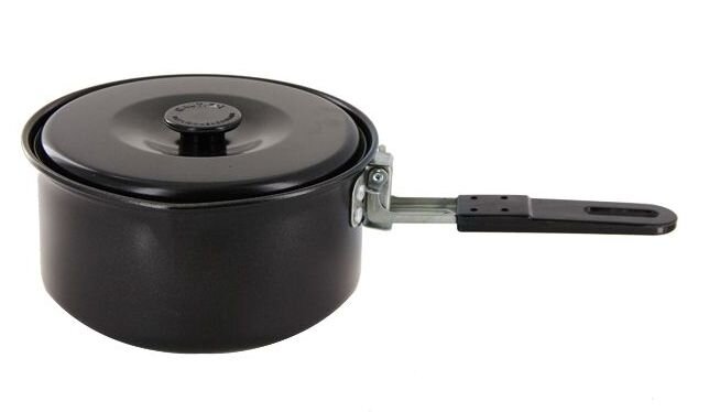 Ковш "Era Outdoor" с крышкой и складной ручкой 1л (алюминий)