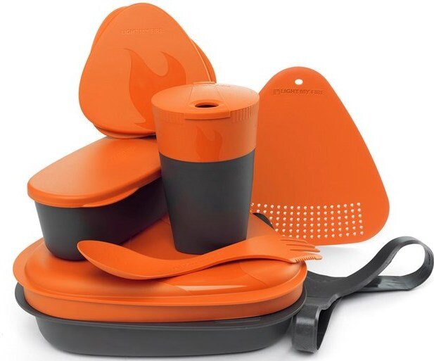 Набор посуды Light My Fire " MealKit 2.0" (8 предметов) - оранжевый