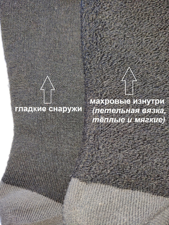Зимние мужские термоноски с мериносом 9488 (набор из 3-х пар)