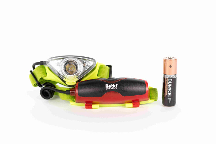 Фонарь налобный с дополнительным красным светодиодом Retki Mini Headlight (R4463)